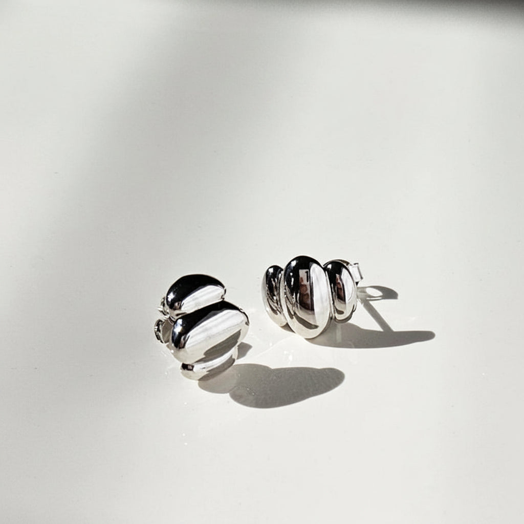 Minimalist Puffy Earrings