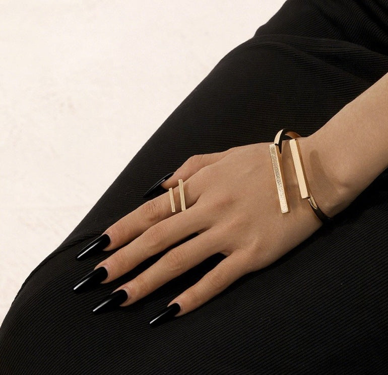 Geometric Statement Jewelry Suit