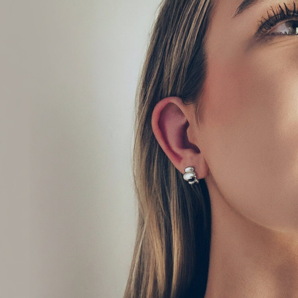 Minimalist Puffy Earrings