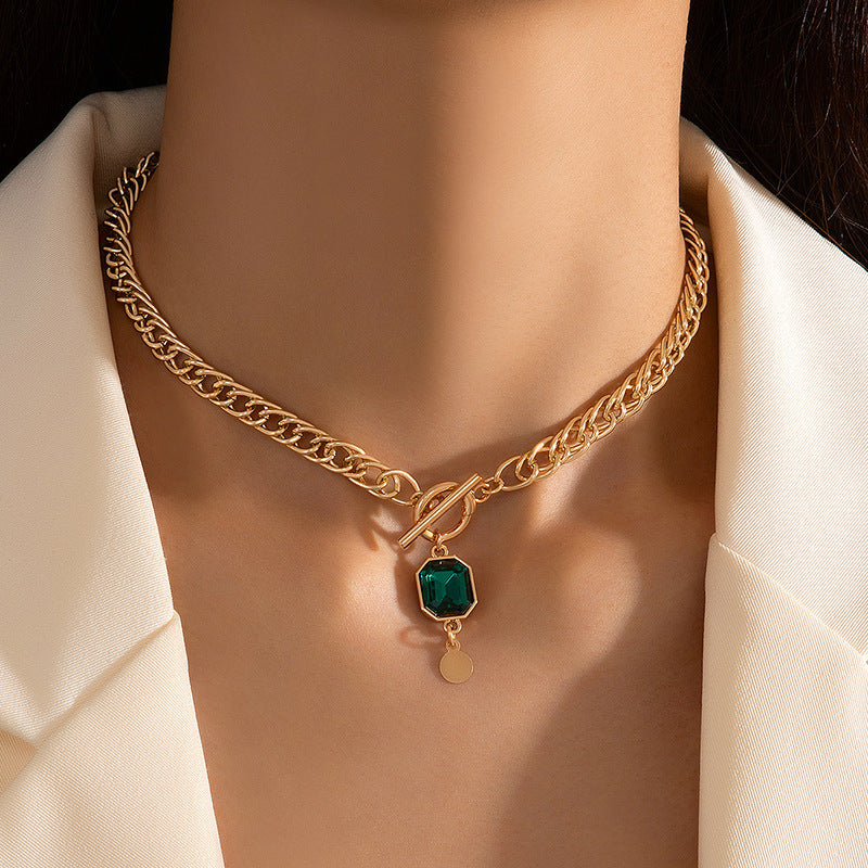 Royal Green Titanium Steel Link Chain