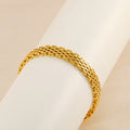 Geometric Link Metal Bracelet - Timeless Office-to-Evening Accessory