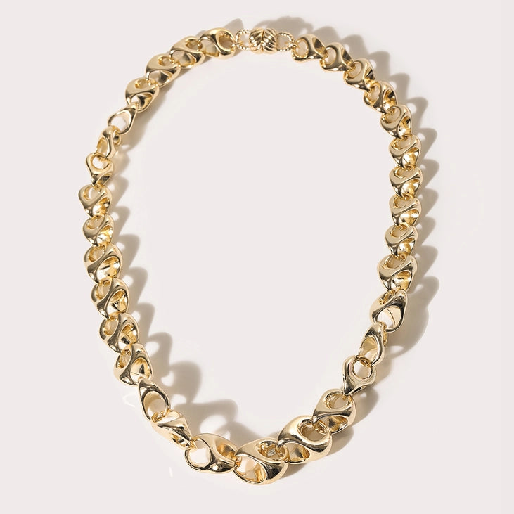 Gold Pop Link Magnetic Chain Necklace