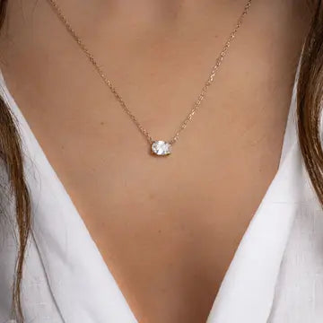 Oval Pendant Necklace