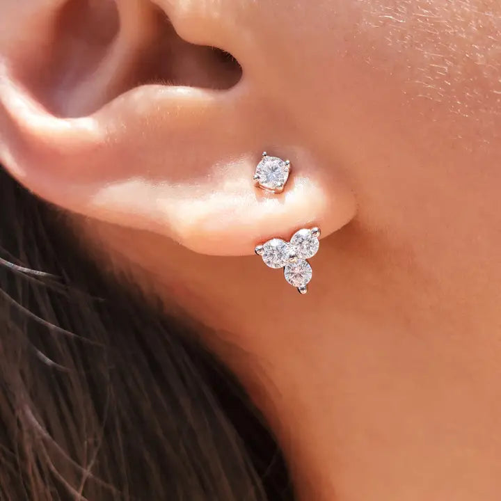 Triple Crystal Ear Jackets