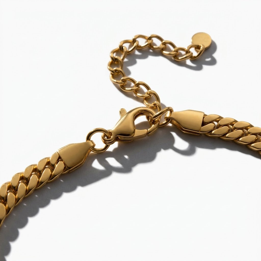 The Heritage 18K Gold Plated Cuban Chain Bracelet