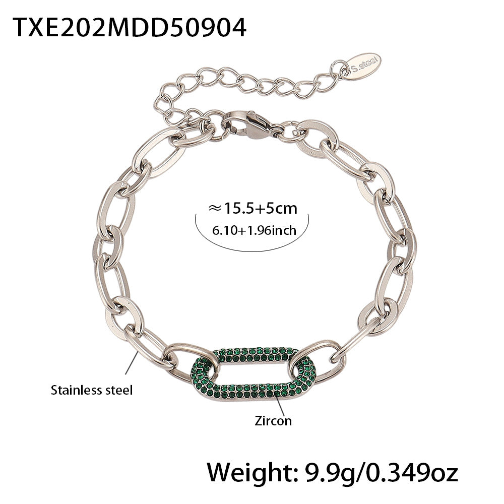 Midnight Pavé Link Set - Necklace & Bracelet