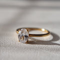 Oval Solitaire Ring | Zirconia Ring