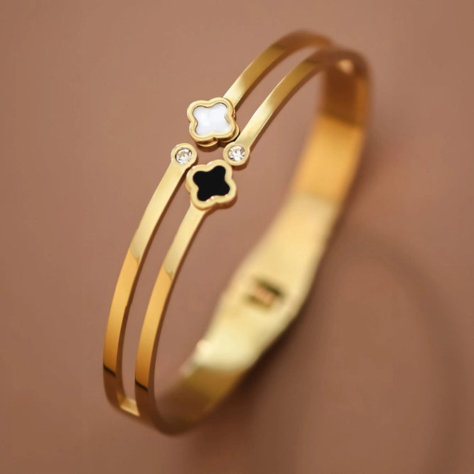 18K Gold Plated Waterproof Stainless Steel Bangle