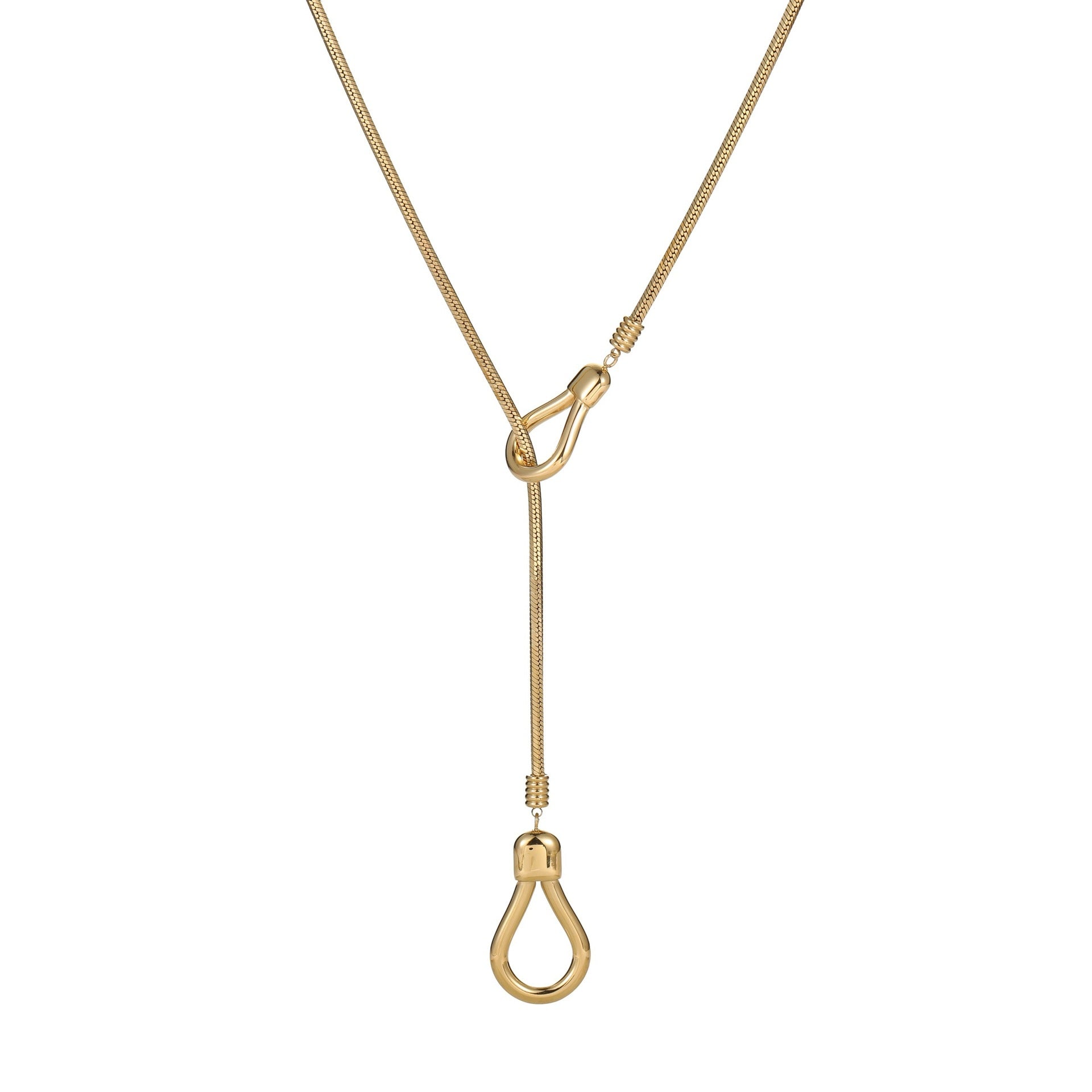 18K Gold-Plated Long Tassel Pendant Necklace