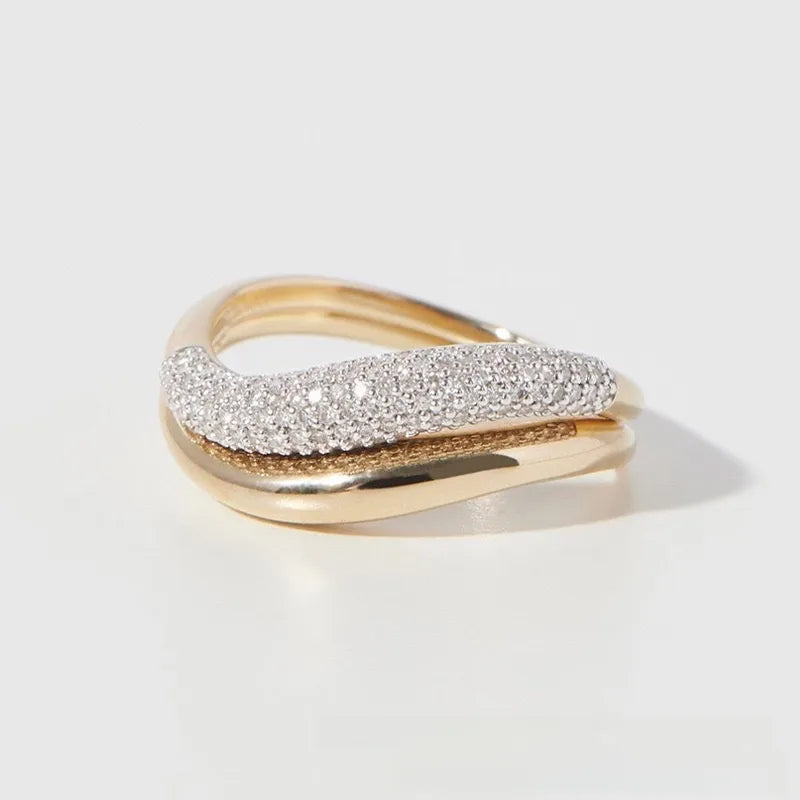 The Serpentine 925 Sterling Silver Curve Ring