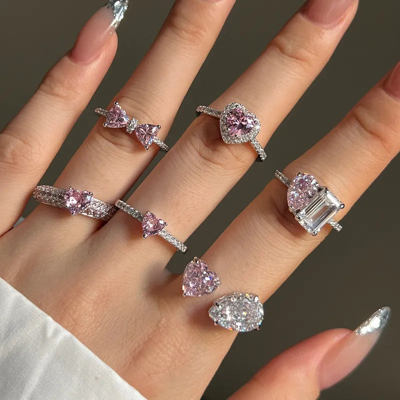 The Promise Bow-Knot & Teardrop Sterling Silver Ring