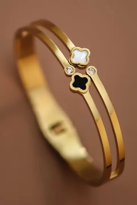 18K Gold Plated Waterproof Stainless Steel Bangle