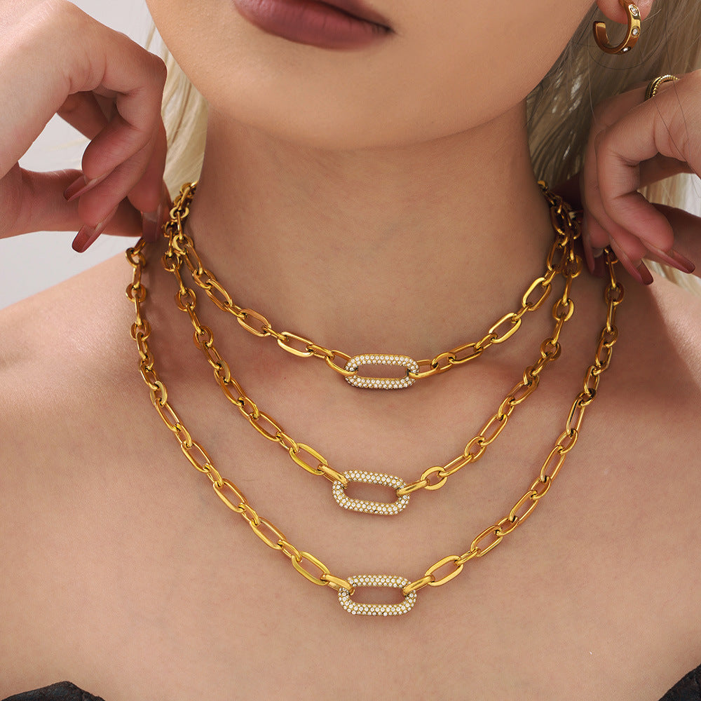 Midnight Pavé Link Set - Necklace & Bracelet