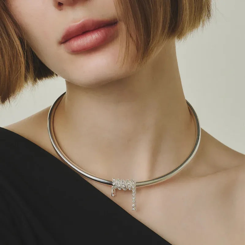 The Vienna Rigid Open-Collar Statement Necklace