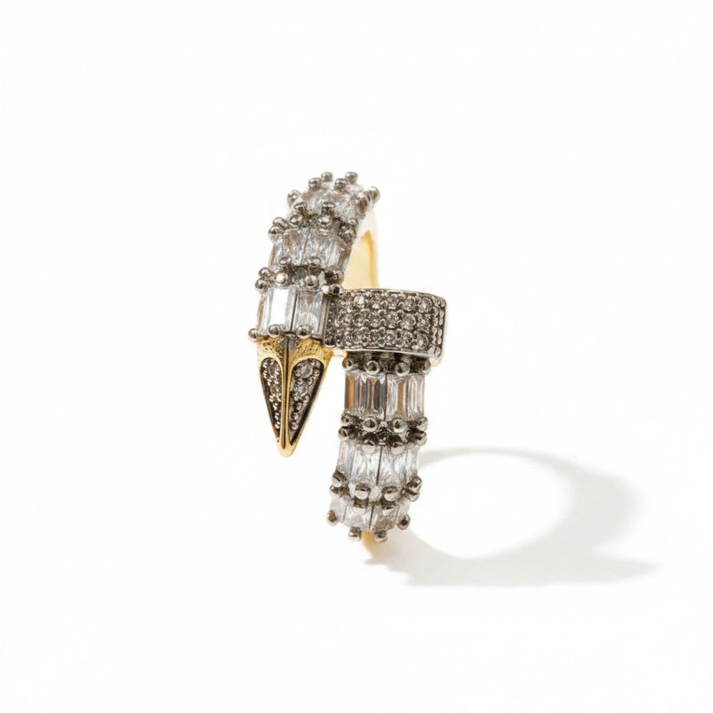 The Rebel Architectural Wrapped Nail Statement Ring