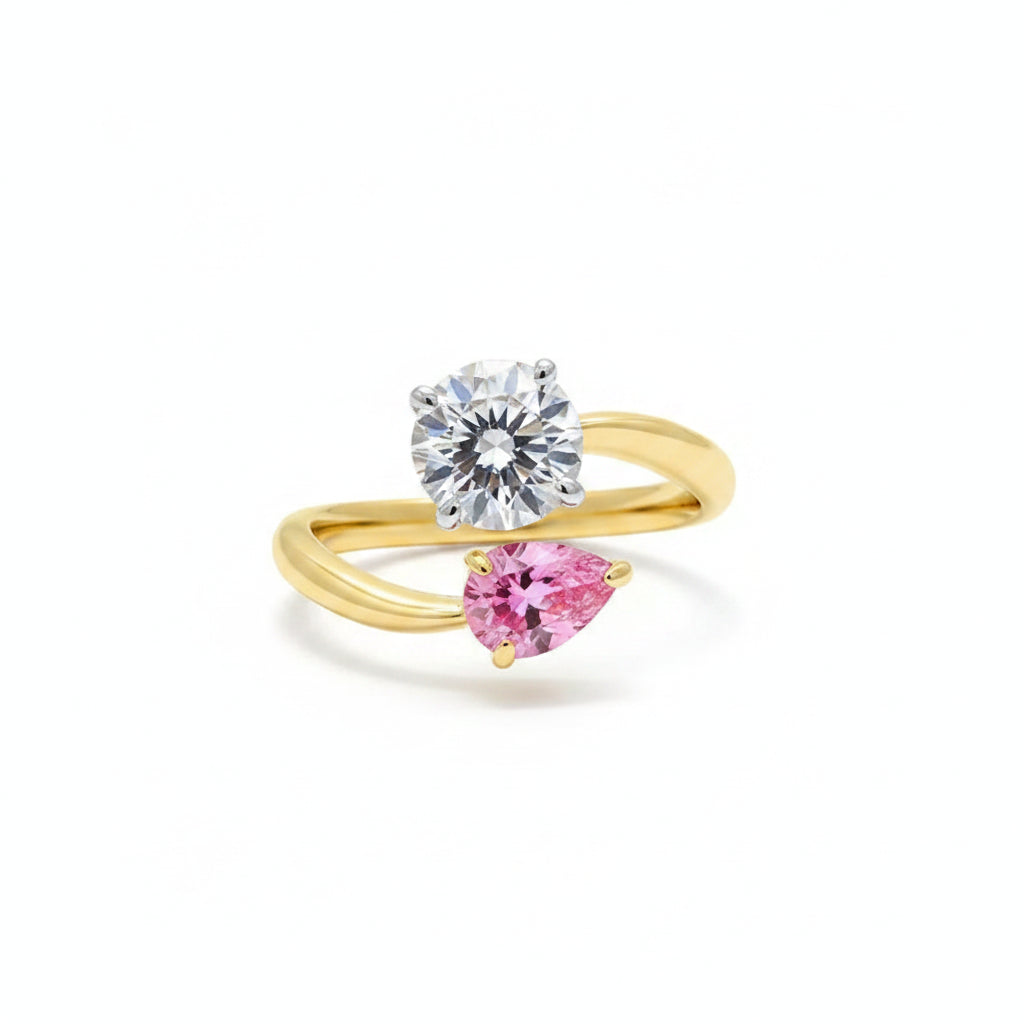 The Stella Marquise Open Leaf Statement Ring