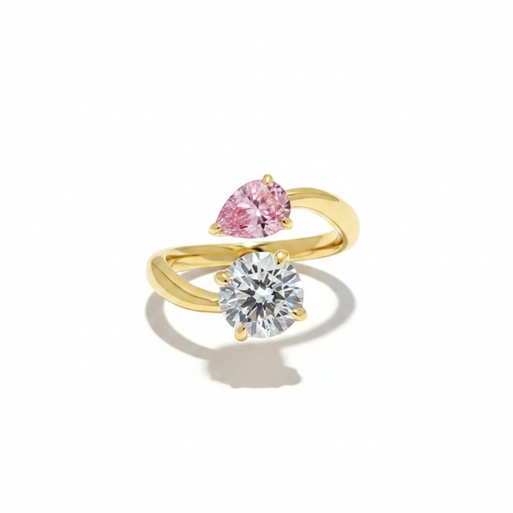 The Stella Marquise Open Leaf Statement Ring
