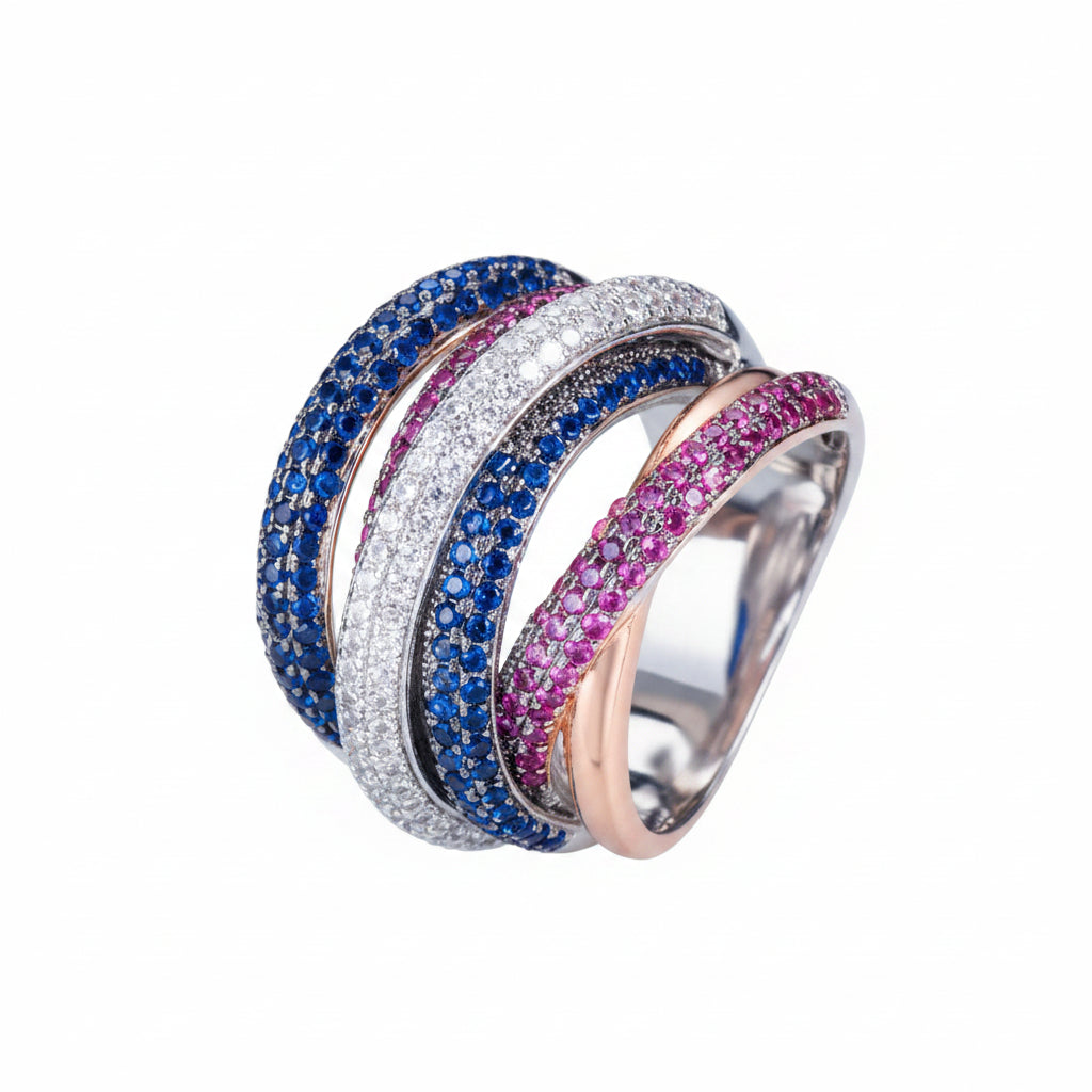 The Empress Multi-Layer Intertwined Dome Ring