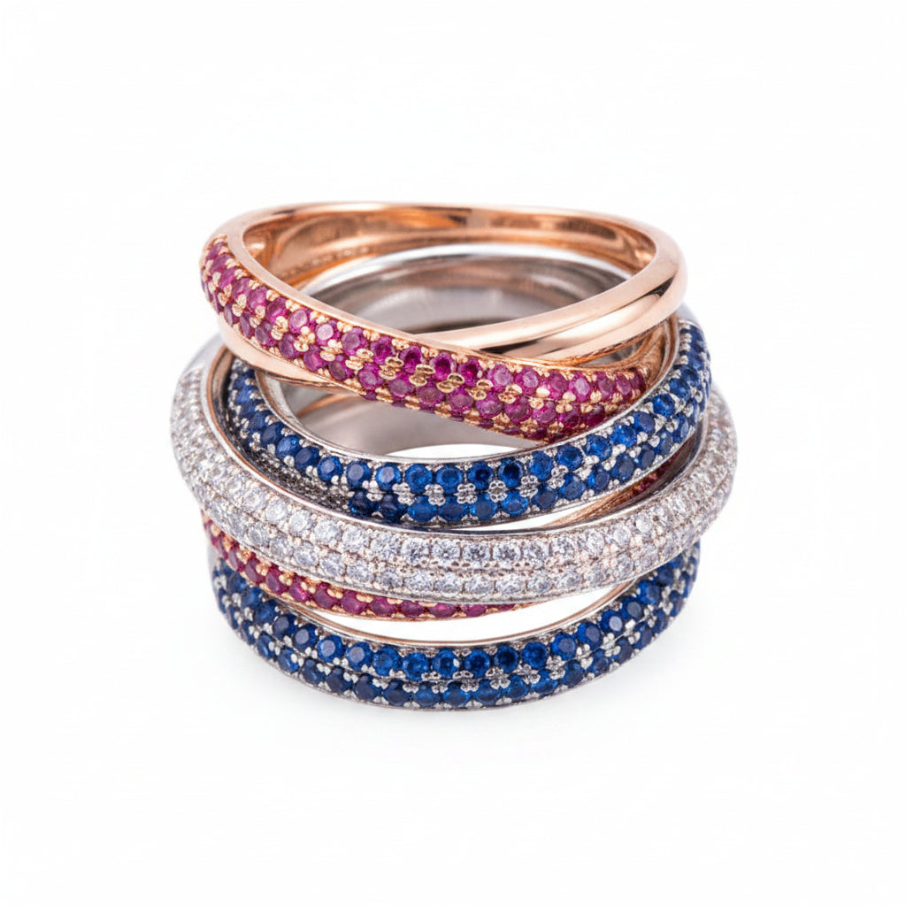 The Empress Multi-Layer Intertwined Dome Ring