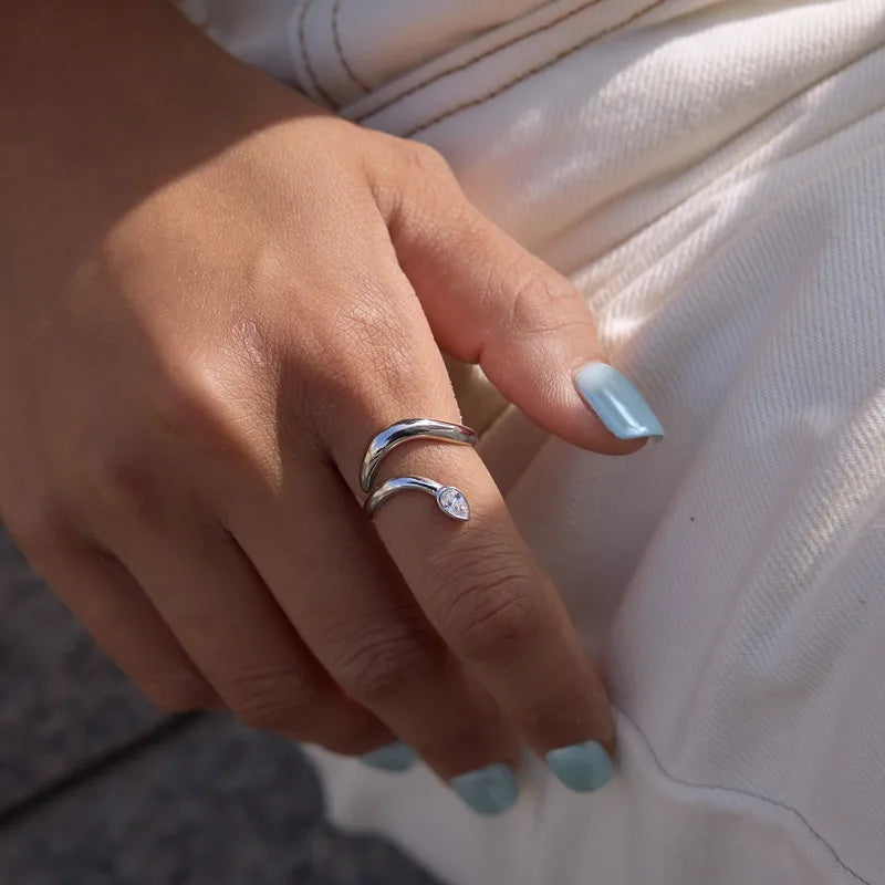 The Cleo Waterproof 18K Gold Sleek Serpent Wrap Ring