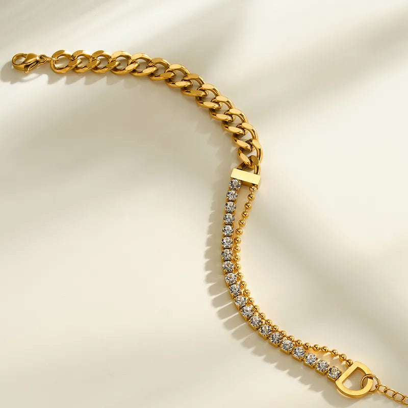 The Dua Hybrid Cuban & Tennis Chain Bracelet