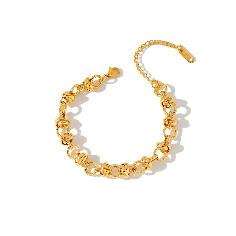 The Elena Interlinked Geometric Knot Bracelet