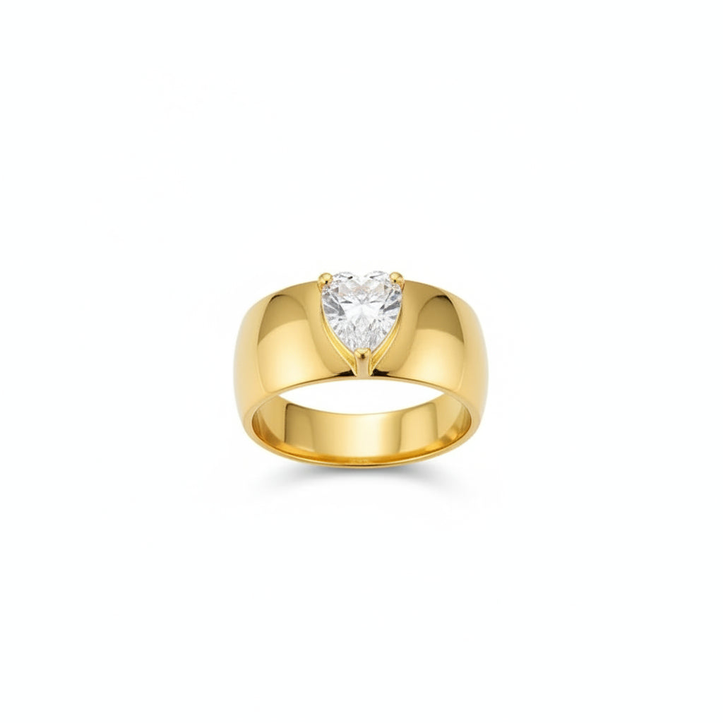 The Aurelia Waterproof 18K Gold Multi-Layer Crossover Ring