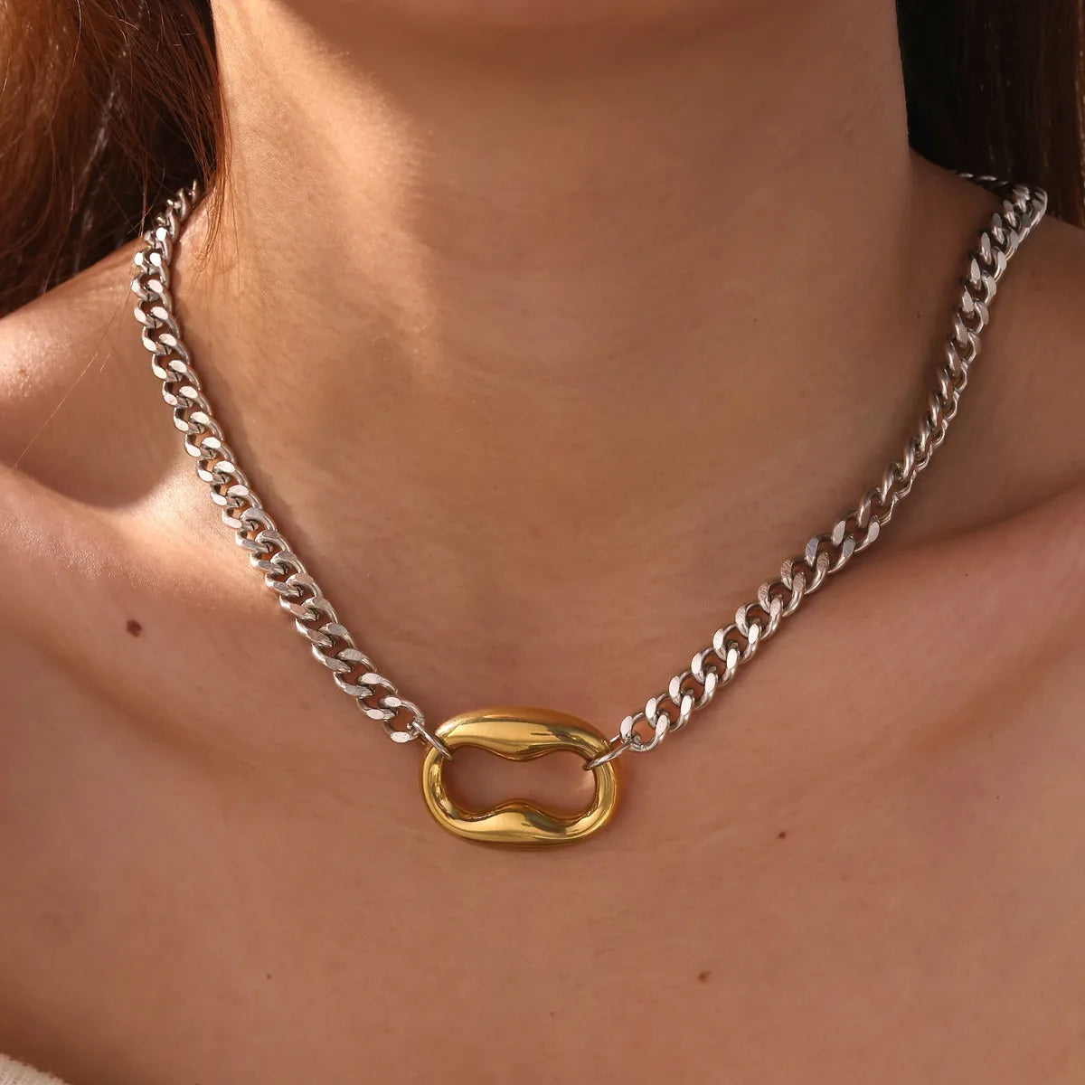 The Helix Organic Link 18K Gold PVD Chain