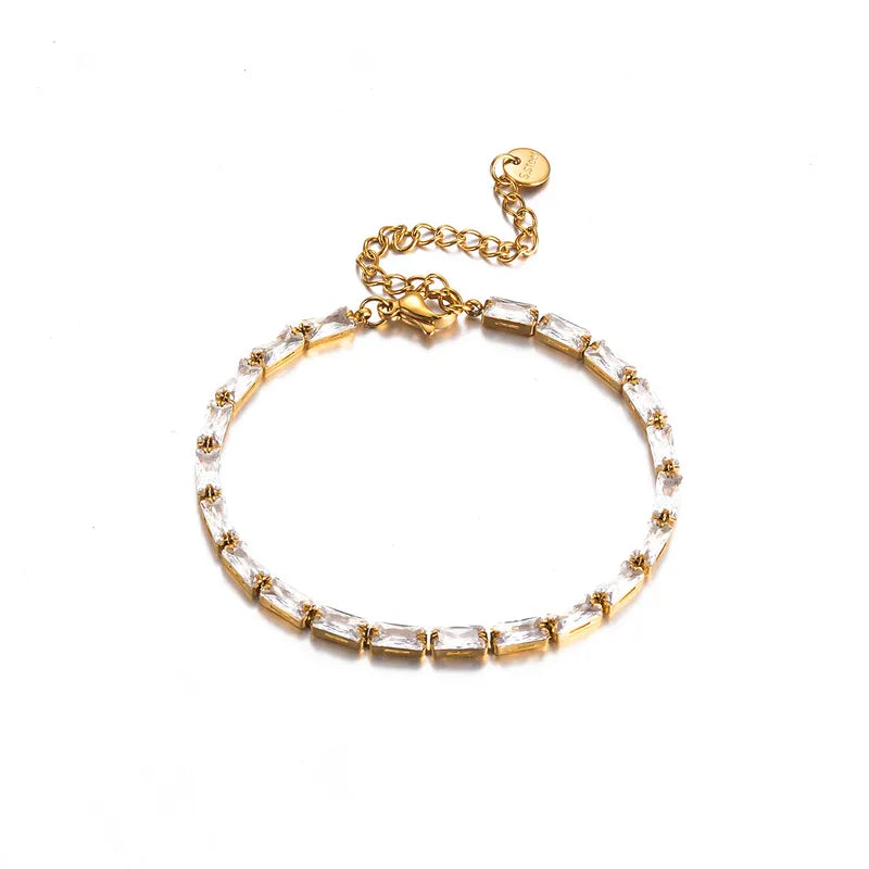 The Chroma Dainty Floating Zircon Statement Tennis Strand