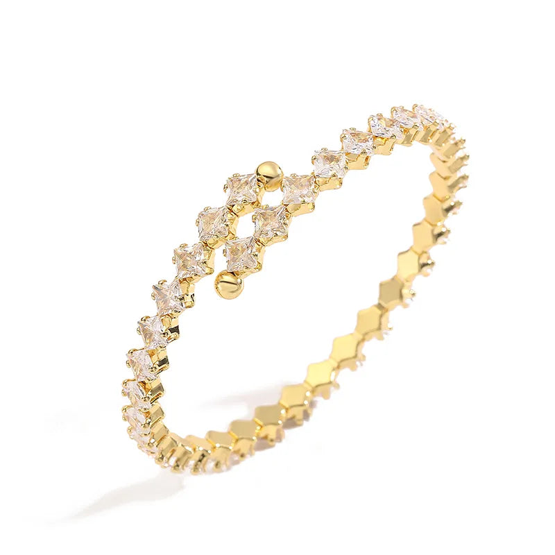 Seraphina Multi-Strand Floating Solitaire Statement Cuff