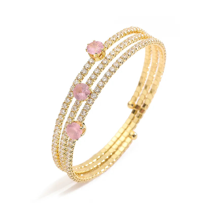 Seraphina Multi-Strand Floating Solitaire Statement Cuff