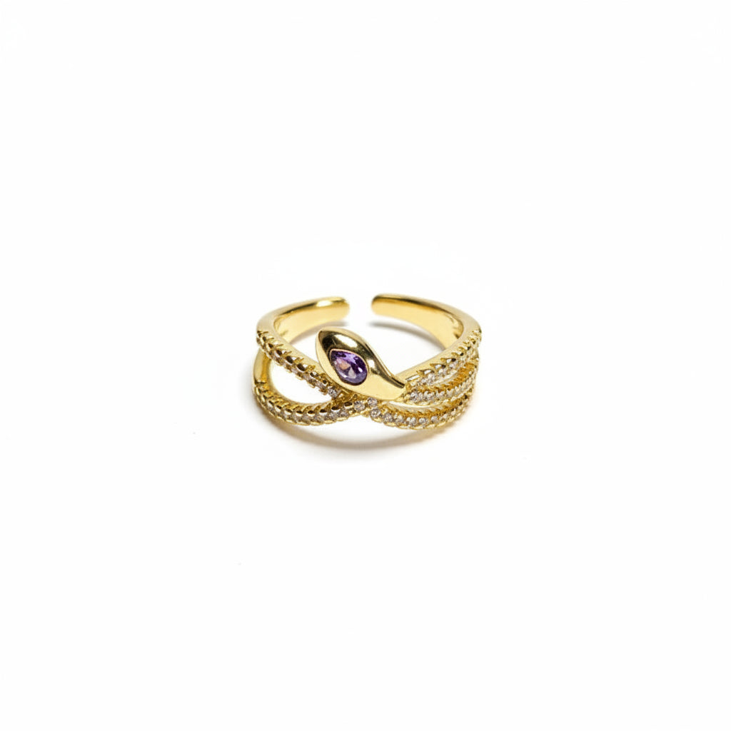 The Cleo Mystic Snake Adjustable Statement Ring