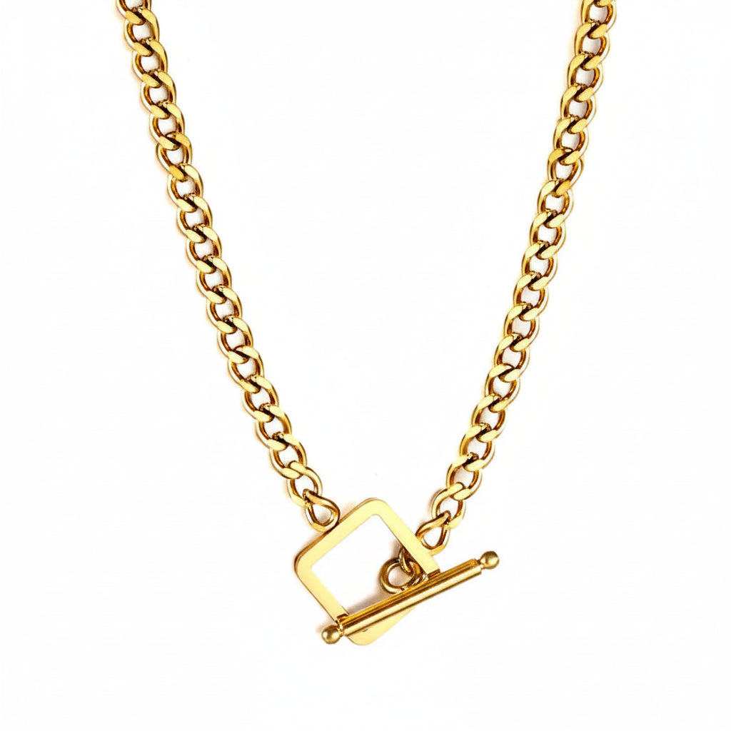 The Soleil Geometric Sunburst Statement Necklace