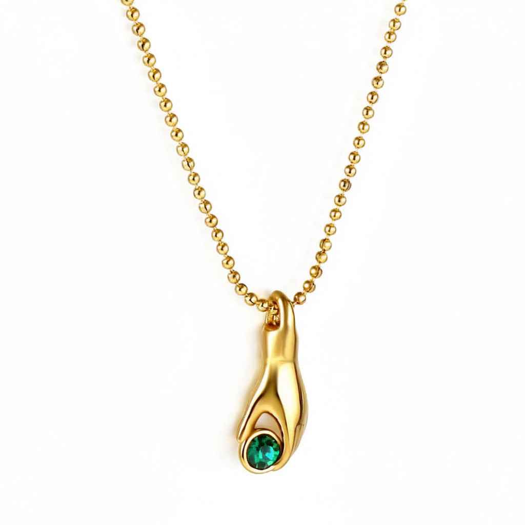 The Soleil Geometric Sunburst Statement Necklace