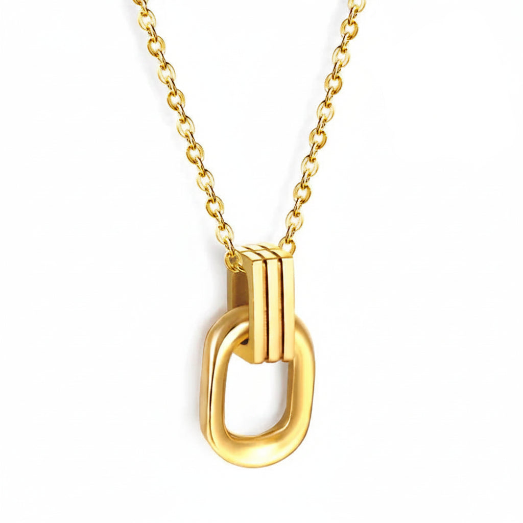 The Soleil Geometric Sunburst Statement Necklace