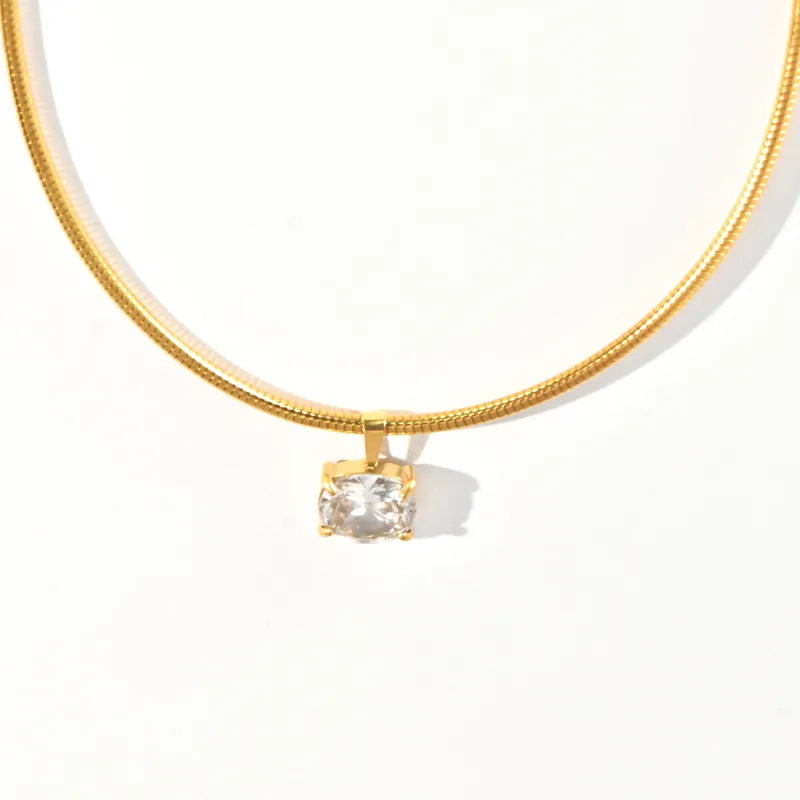 Tarnish-Free Stainless Steel Sleek Liquid Collar Choker