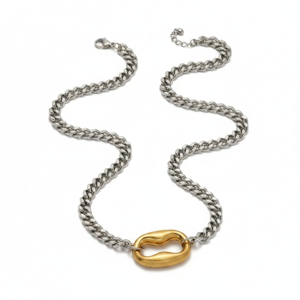 The Helix Organic Link 18K Gold PVD Chain