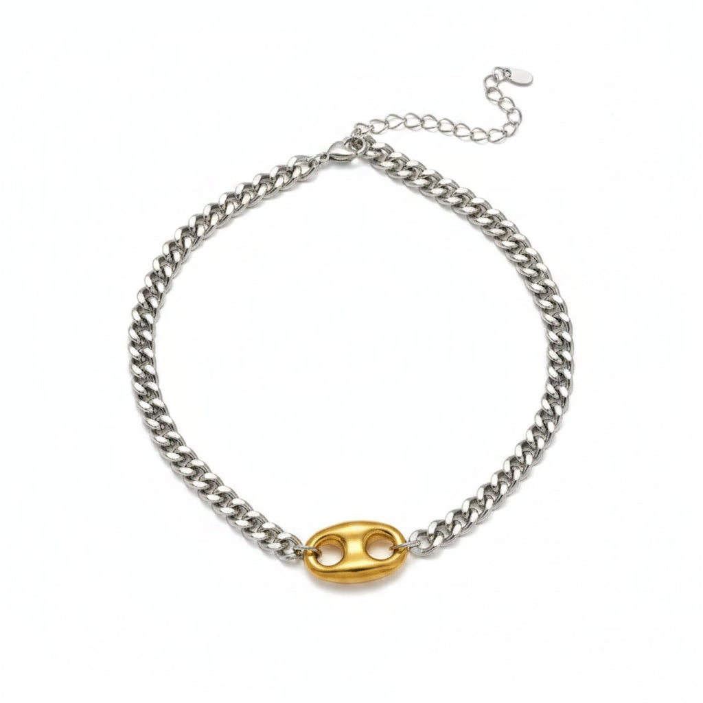 The Helix Organic Link 18K Gold PVD Chain
