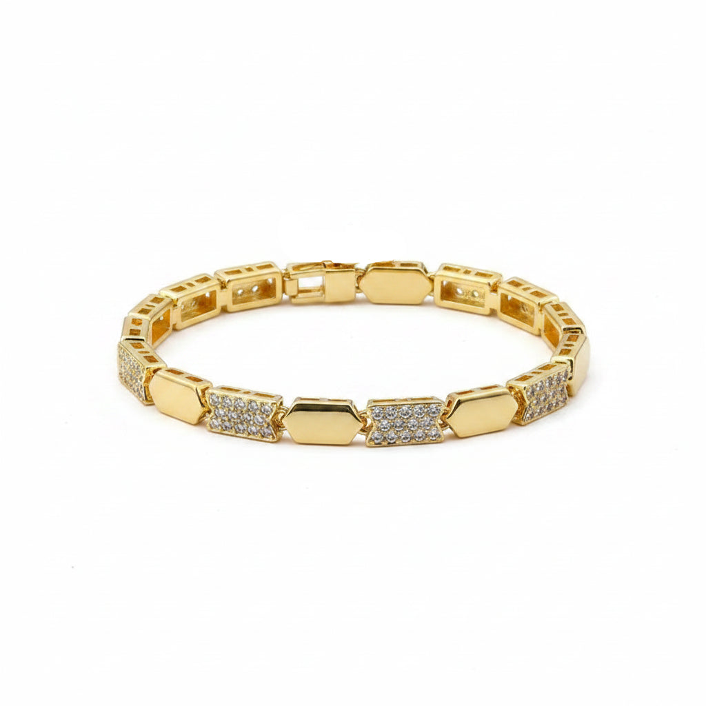 The Heirloom Iced Mariner & Braided Chain Stack
