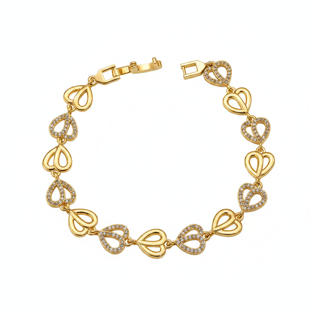 The Venetian Pave Geometric Statement Bracelet