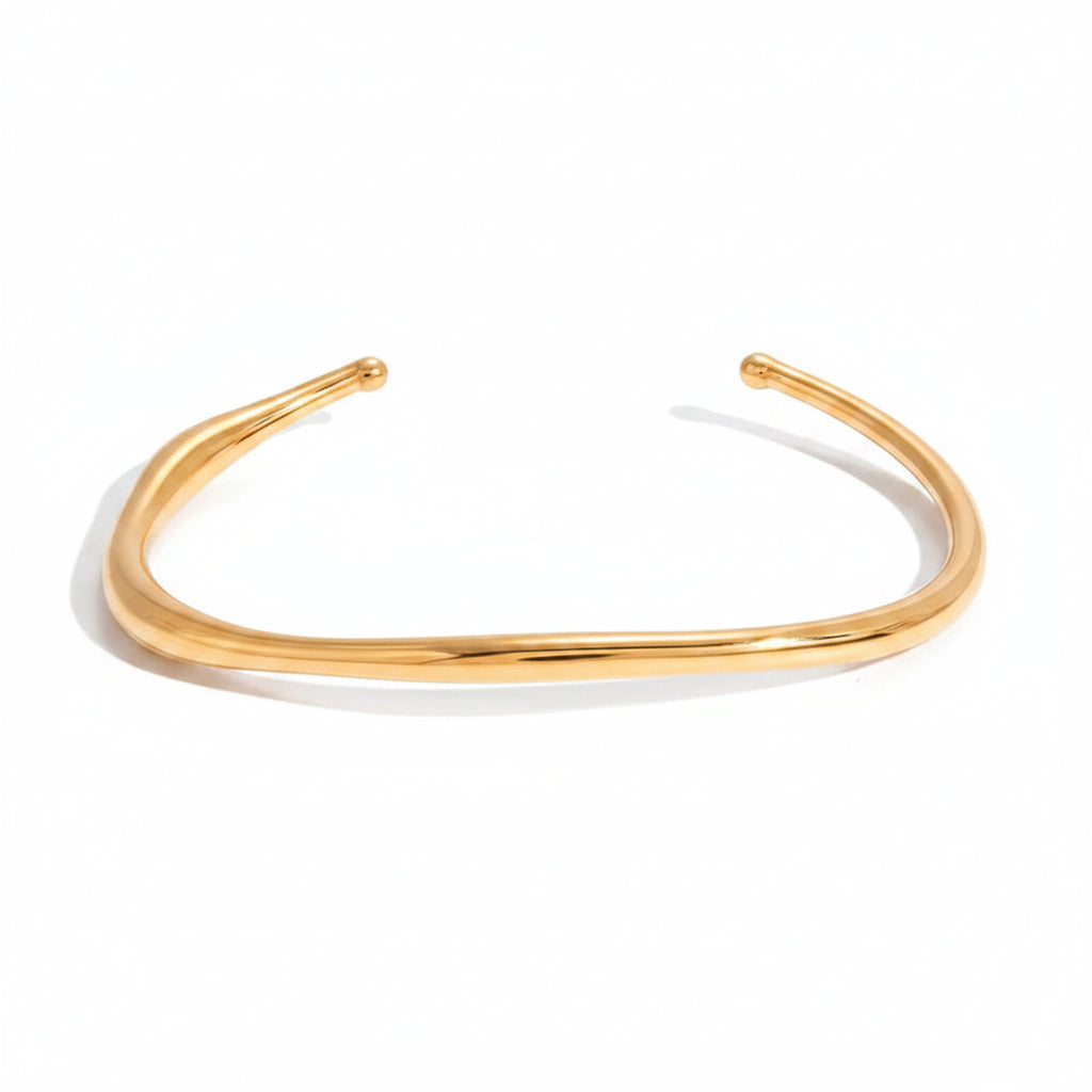 The Iris Minimalist Floating Crystal PVD Coated Chain