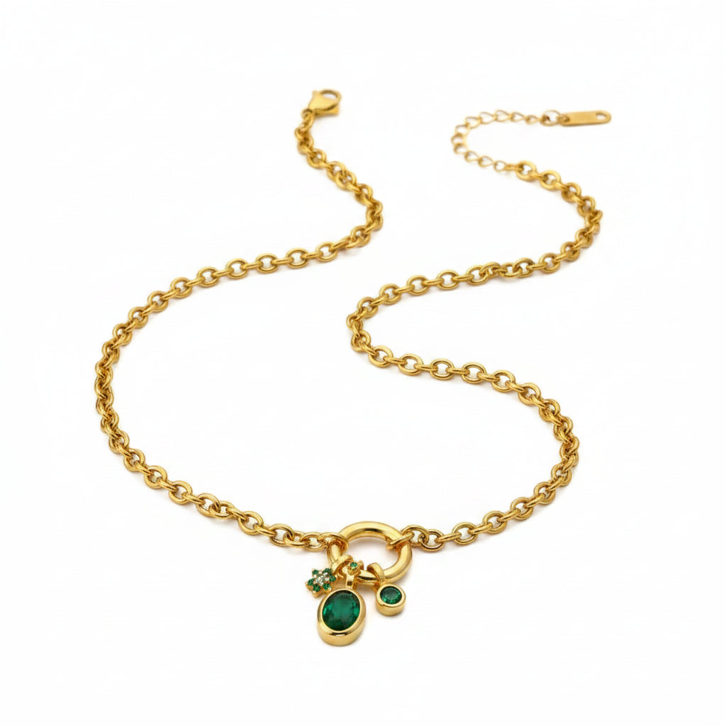 The Tarot Celestial Charm Tarnish-Free Collier