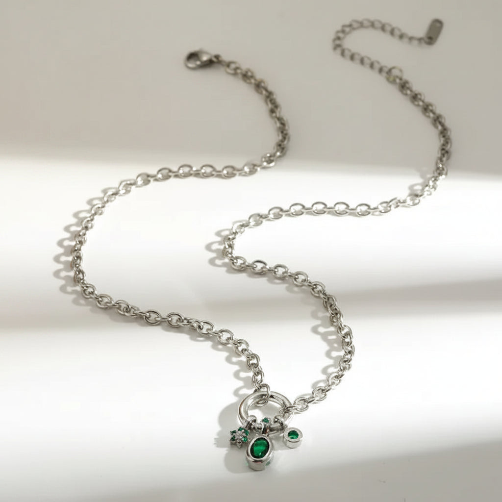 The Tarot Celestial Charm Tarnish-Free Collier