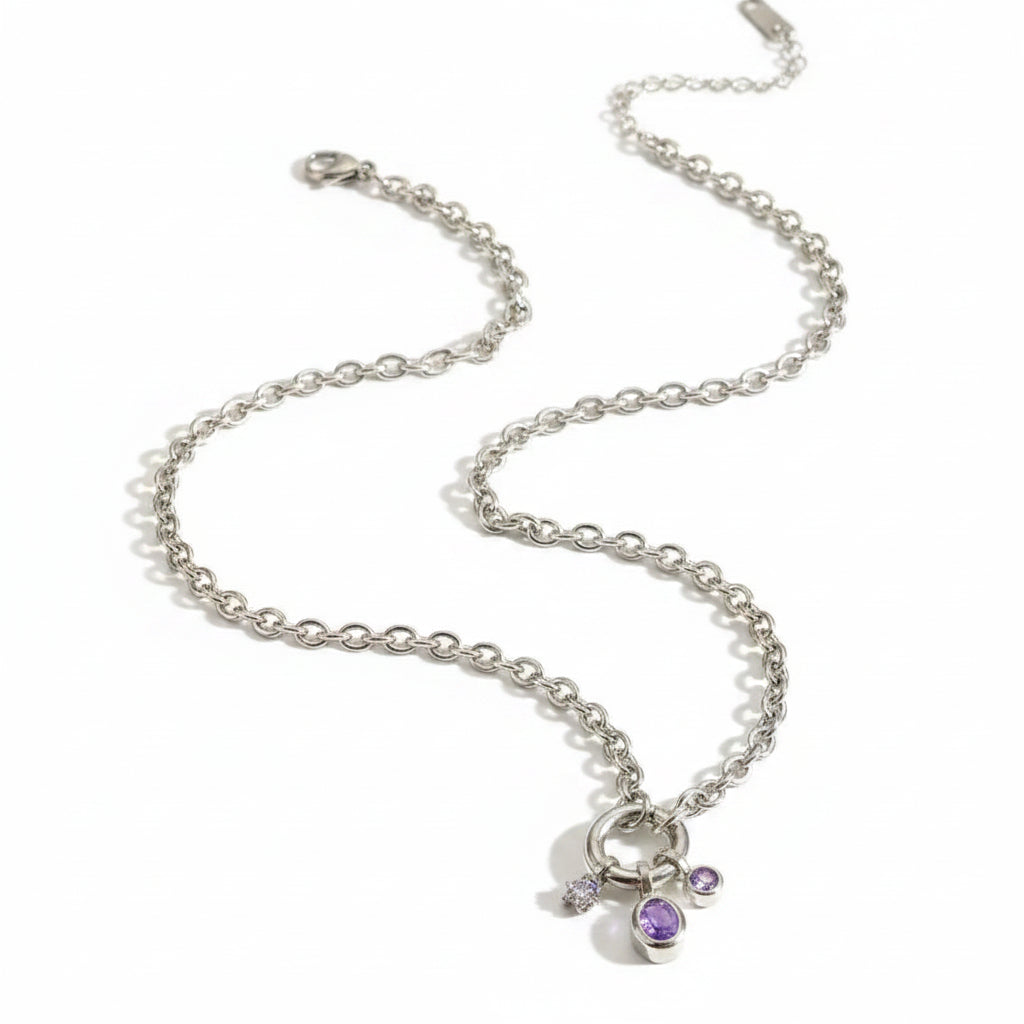 The Tarot Celestial Charm Tarnish-Free Collier