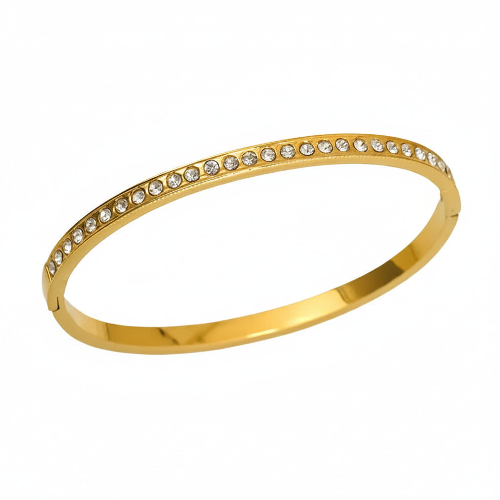 The Amour Bamboo Bangle | 18K Gold Plated