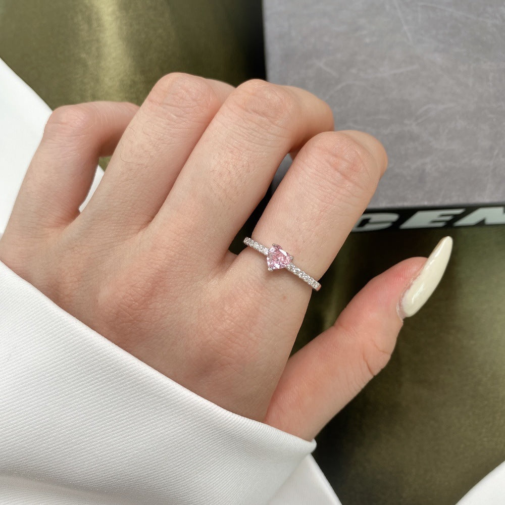 The Promise Bow-Knot & Teardrop Sterling Silver Ring