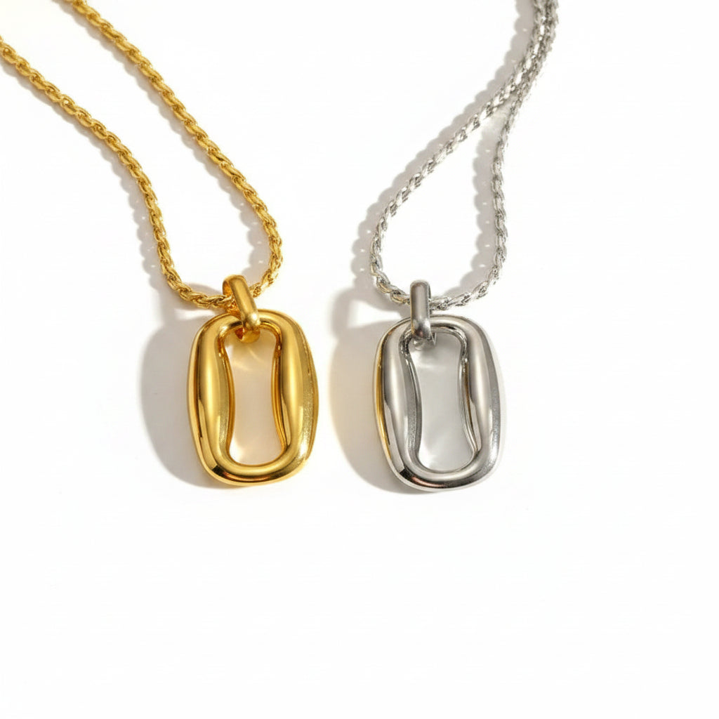 The Lana Molten Oval Pendant Necklace