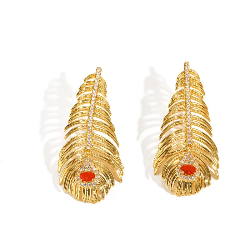 The Valerie Antique Gold Tassel Statement Earrings