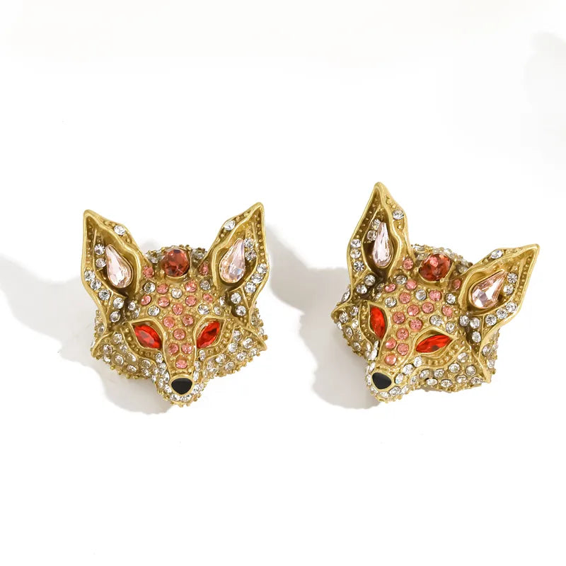 The Cleo Maximalist Antique Gold Statement Earrings