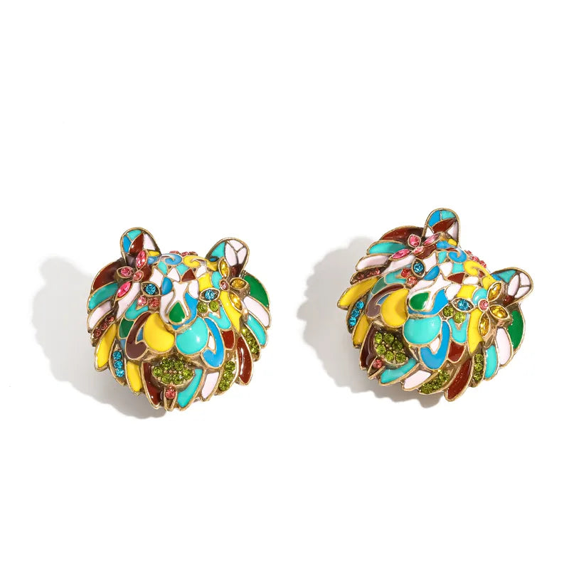 The Cleo Maximalist Antique Gold Statement Earrings